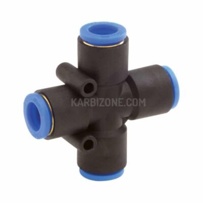 Cross Union Pneumatic One Touch Fitting