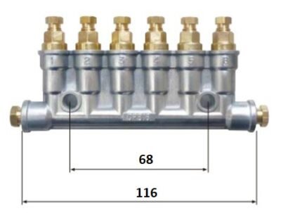 DPB 16 & DPB 26 Lubrication Distributor Details