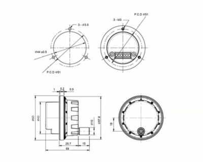 iHDW-AX-60 MPG 60 Dimensions