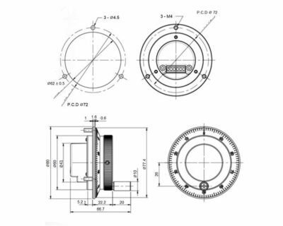 iHDW-AX-80 MPG 80 Dimensions